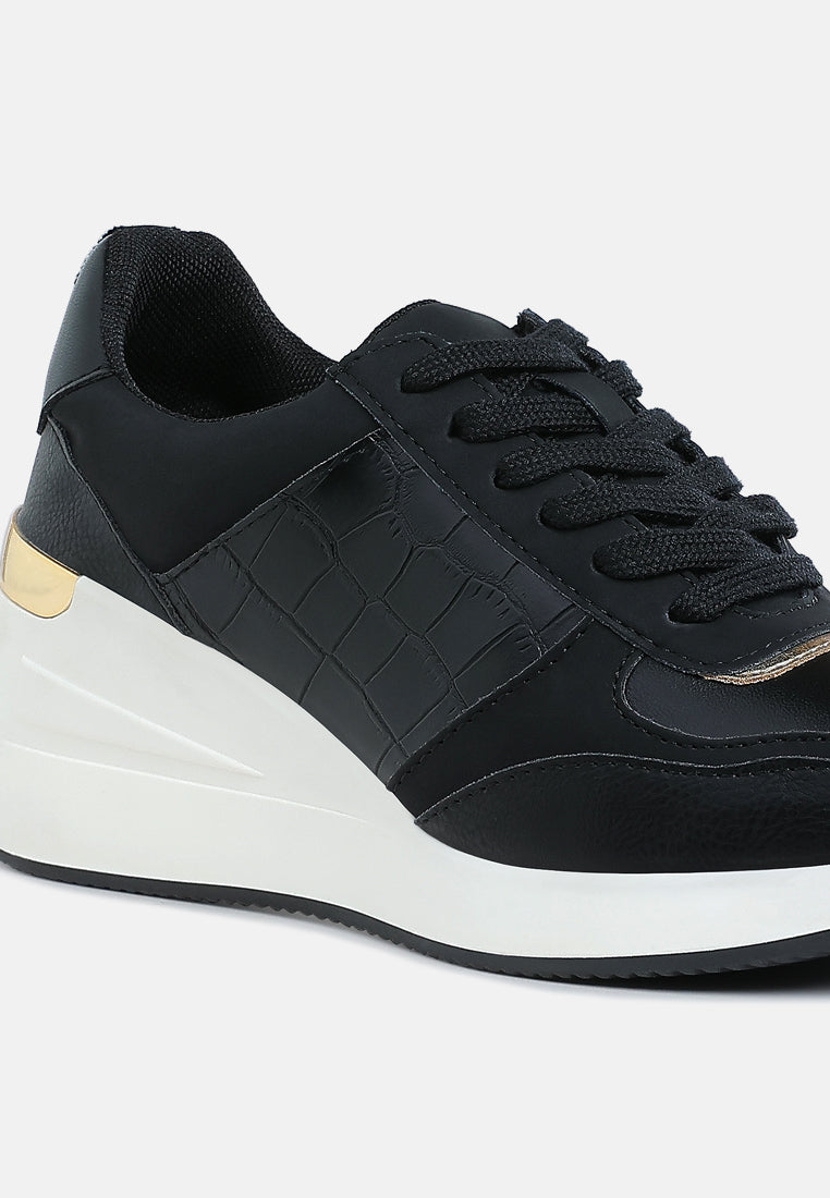 chunky wedge heel sneaker by mode#color_black