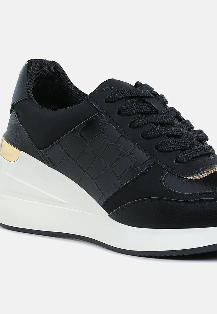 chunky wedge heel sneaker by mode#color_black