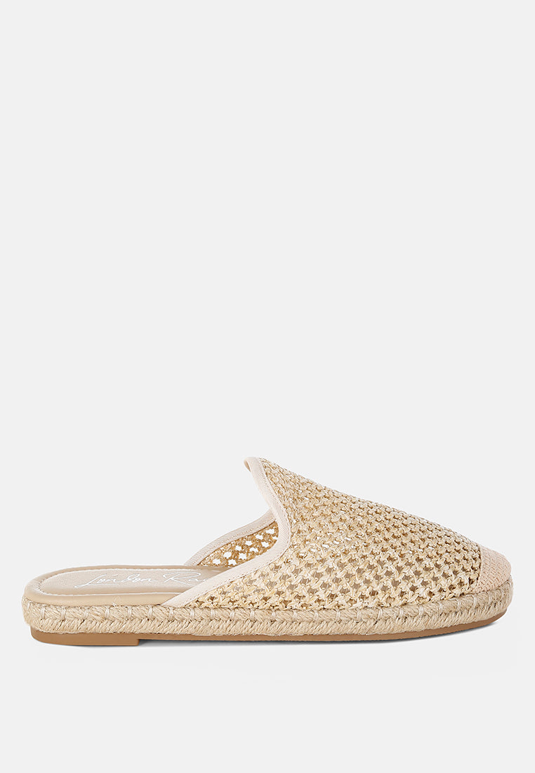 nongai raffia espadrilles mules by ruw#color_beige