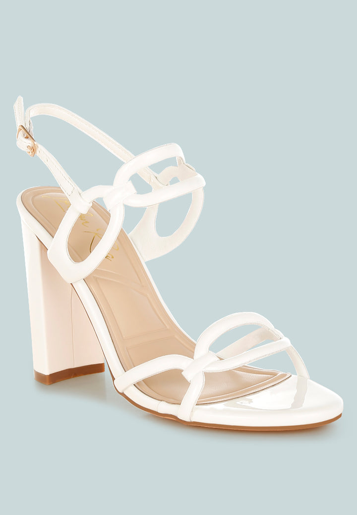 cut out chain sandals by mode#color_white