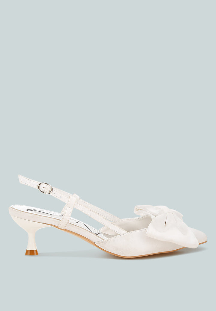 satin bow slingback sandals by rag#color_white