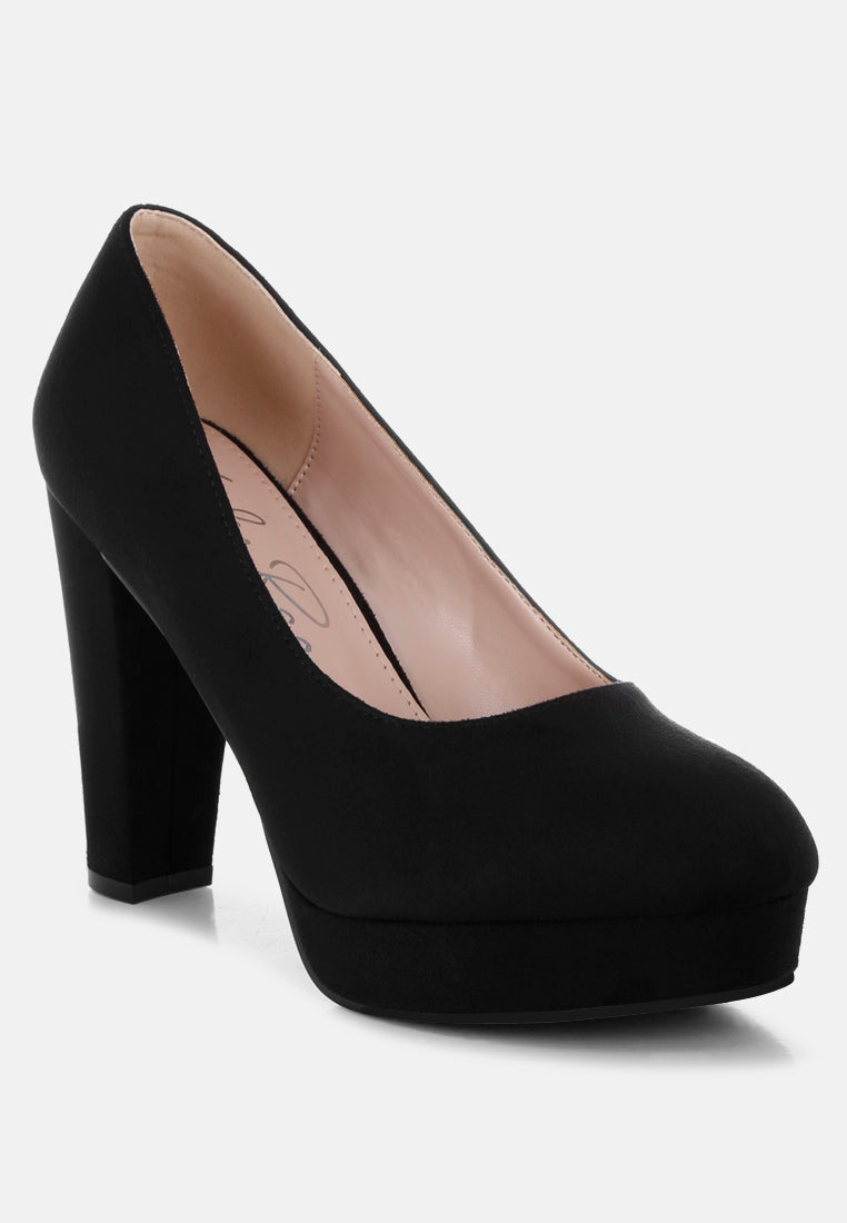olanta block heel pumps#color_black