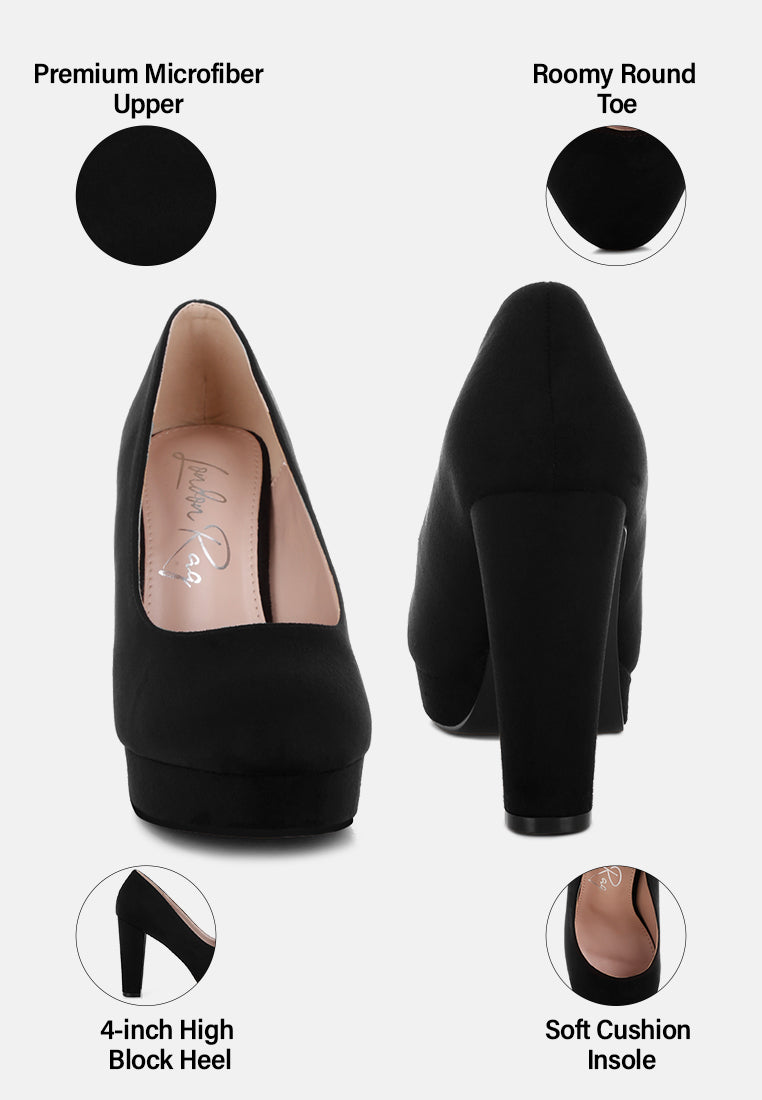olanta block heel pumps#color_black