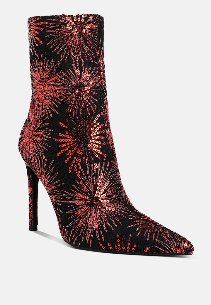 oleander sequin embellished stiletto boots#color_red