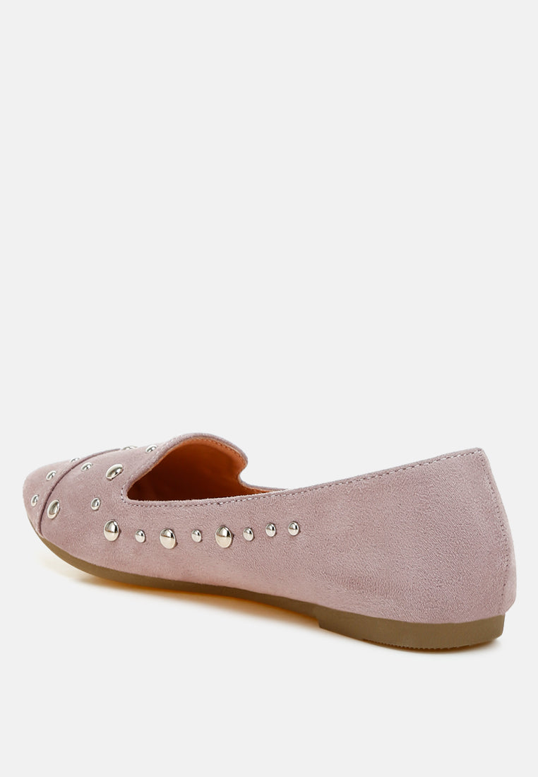 stud embellished ballet flats by ruw#color_lilac