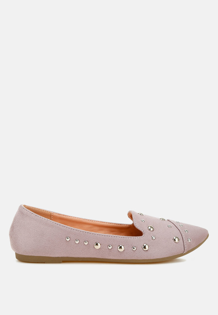 stud embellished ballet flats by ruw#color_lilac