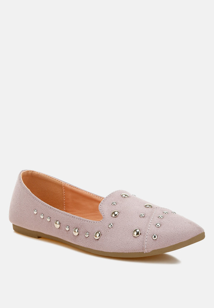 stud embellished ballet flats by ruw#color_lilac