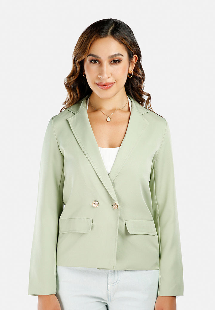 Casual Blazer Jacket#color_mint-green