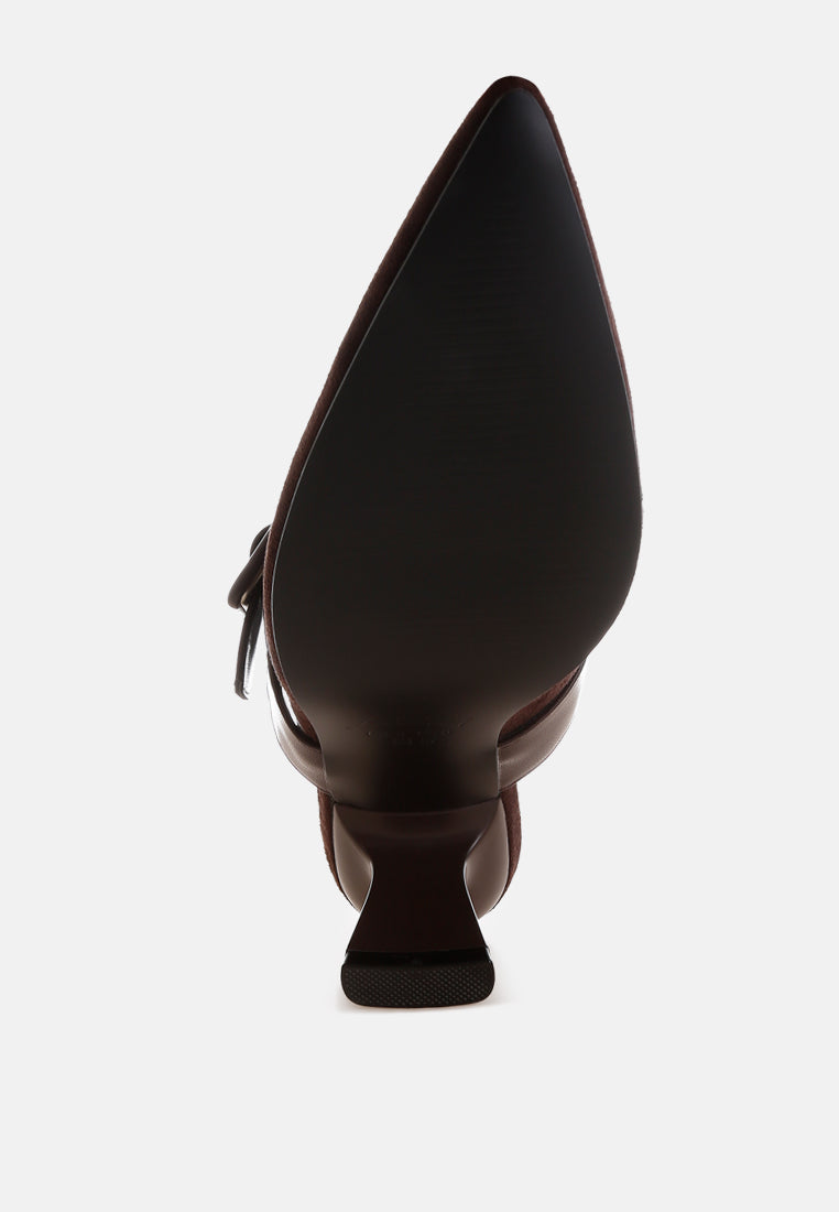 onagra microfiber pointy slip-on mules#color_brown