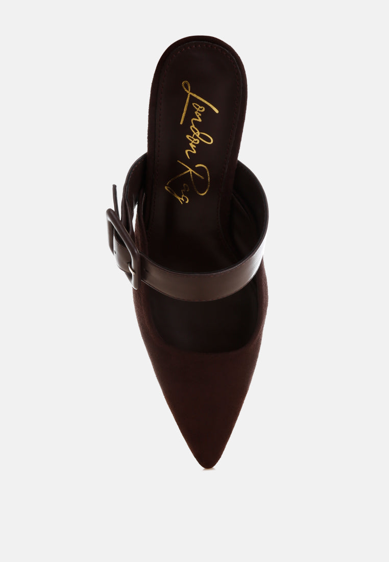 onagra microfiber pointy slip-on mules#color_brown