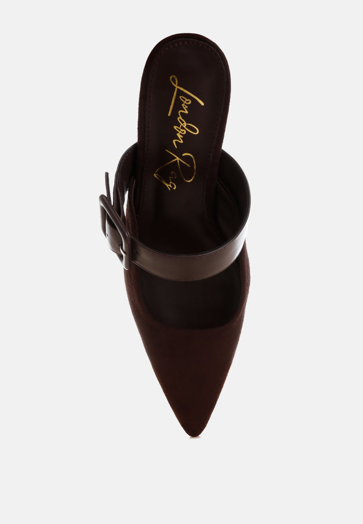 onagra microfiber pointy slip-on mules#color_brown