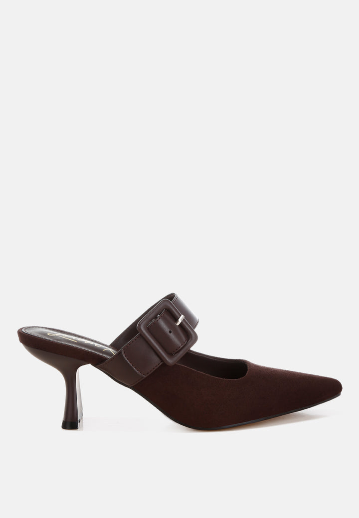 onagra microfiber pointy slip-on mules#color_brown