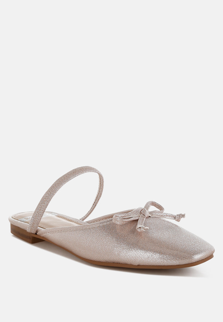 opalia glitter ballet mules#color_champagne gold