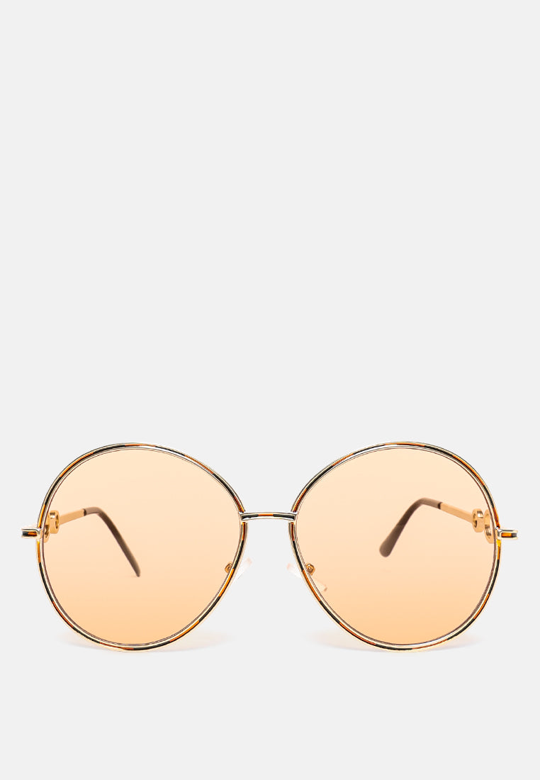oversized full rim oval sunglasses#color_golden