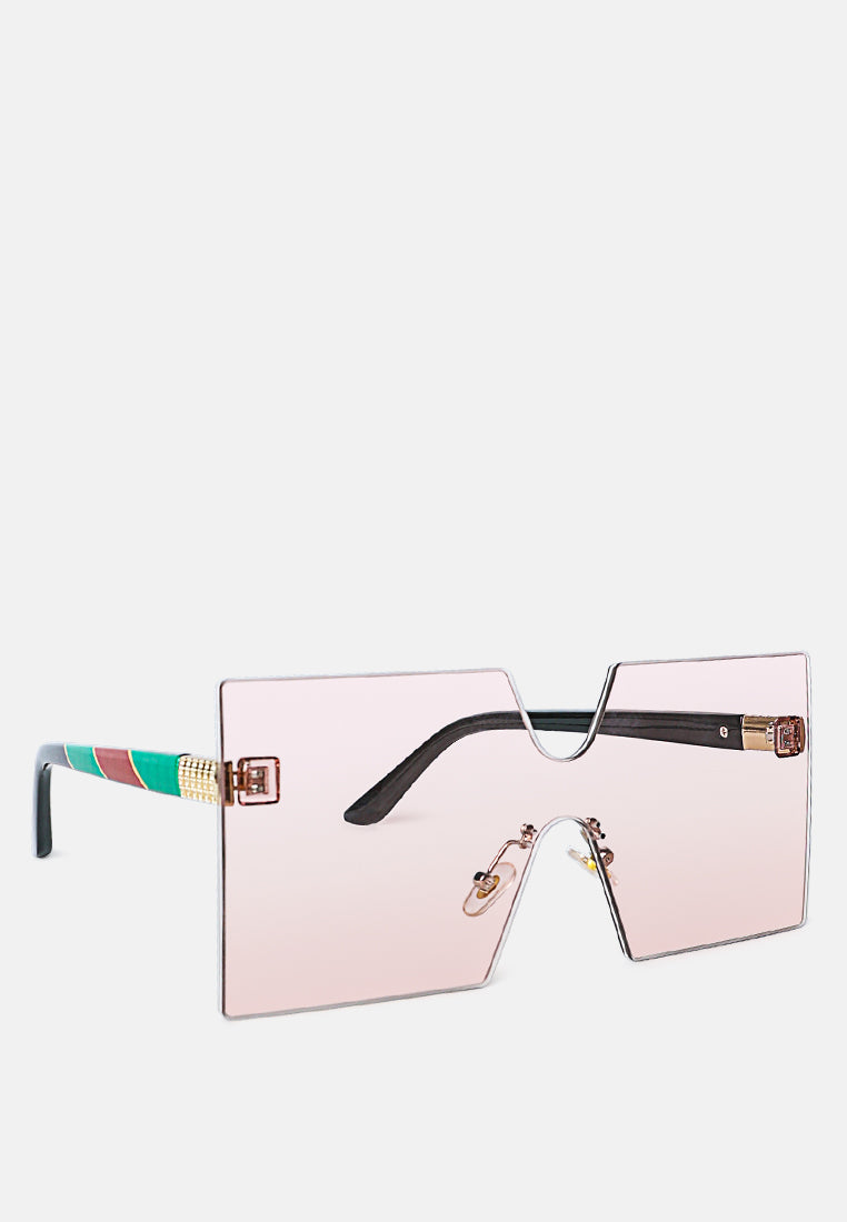 oversized ombre tinted sunglasses#color_light-pink