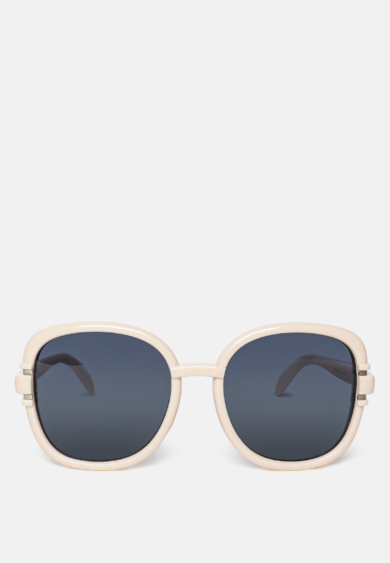 non-classic oversized oval sunglasses#color_beige