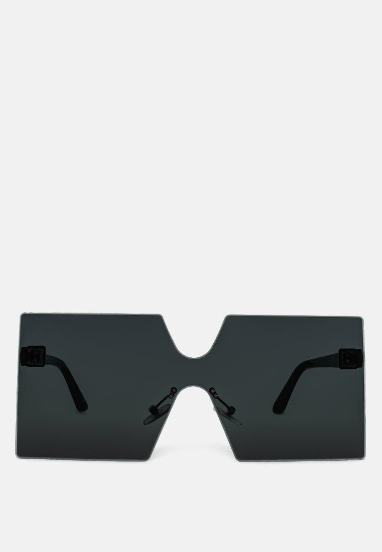 oversized ombre tinted sunglasses#color_black
