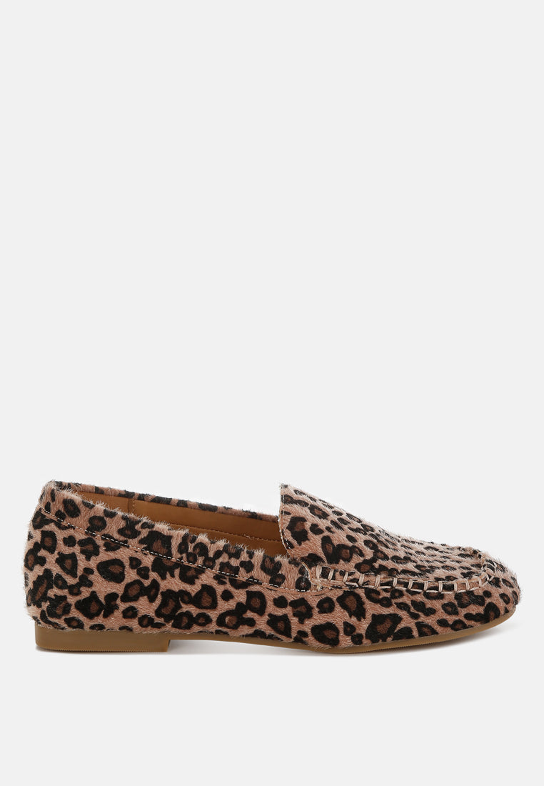 leopard print flat loafers by ruw#color_leopard