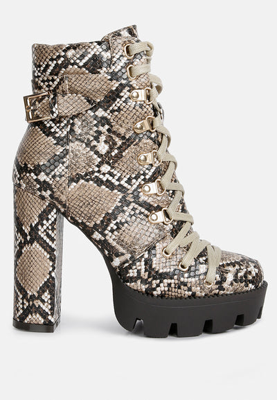 palmetto snake print ankle boots#color_tan
