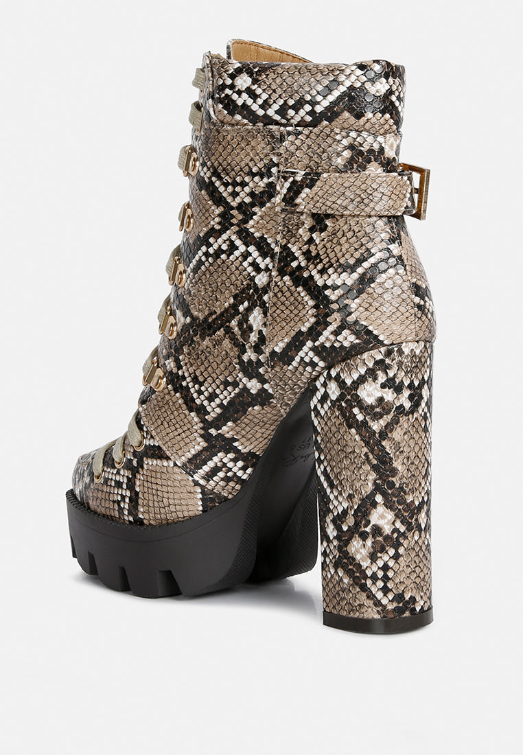 palmetto snake print ankle boots#color_tan