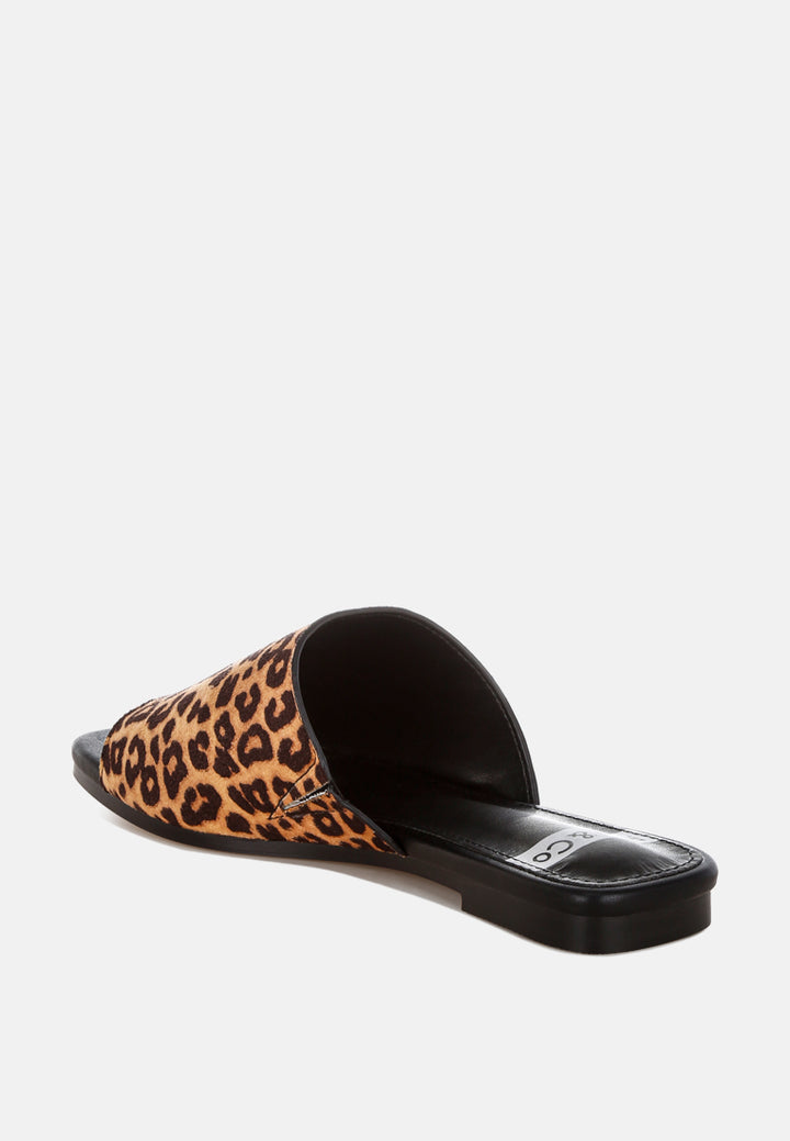 panthera leopard print slider flats#color_leopard