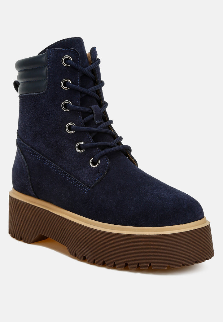 parula high ankle suede boots#color_navy