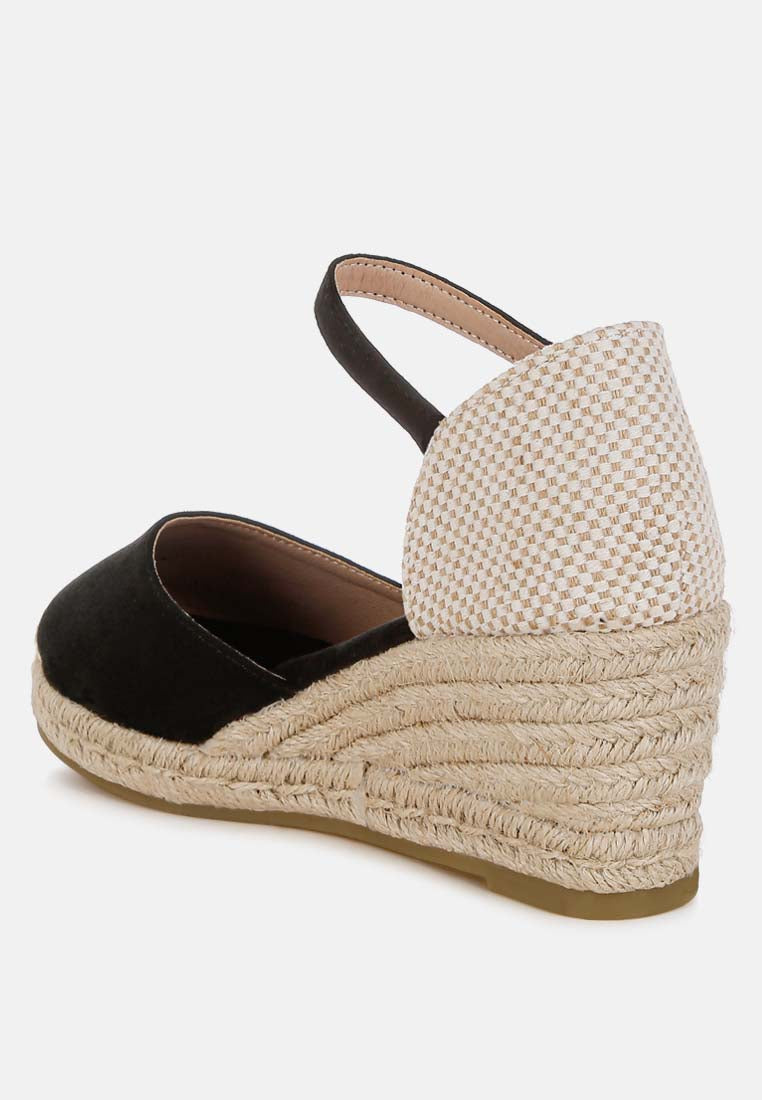 rosene microfiber espadrilles sandals#color_black