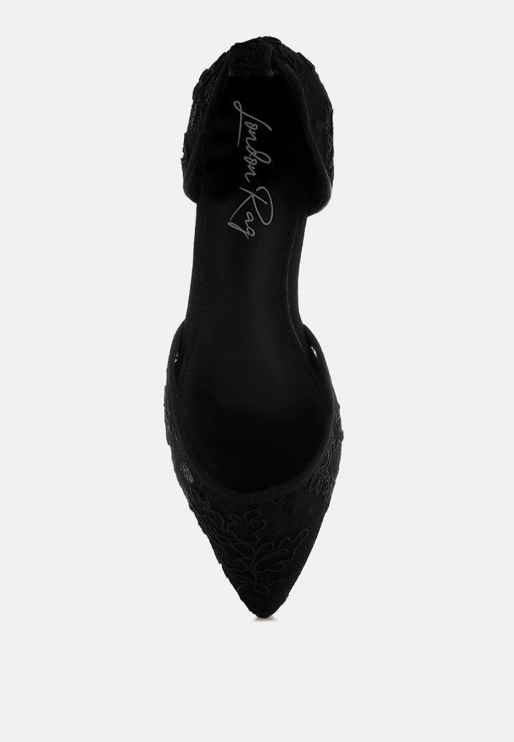 pearl & rhinestone strap flat sandals by mode#color_black