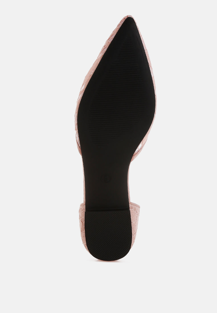 pearl & rhinestone strap flat sandals by mode#color_blush