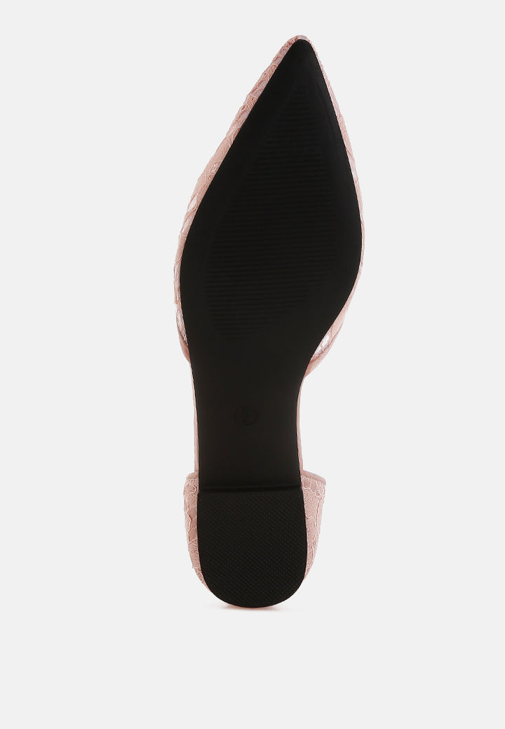 pearl & rhinestone strap flat sandals by mode#color_blush