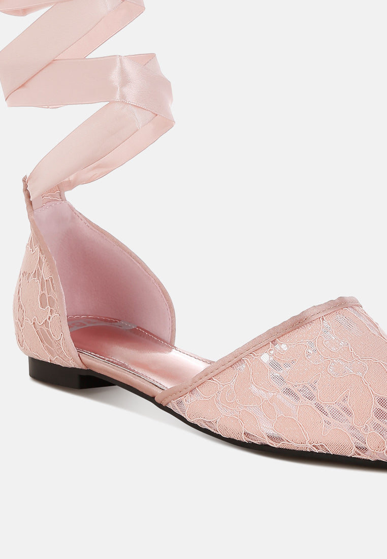 pearl & rhinestone strap flat sandals by mode#color_blush