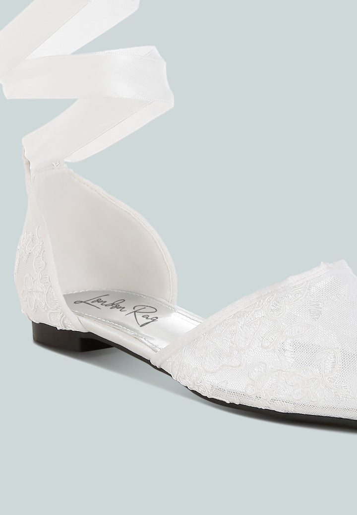 pearl & rhinestone strap flat sandals by mode#color_white