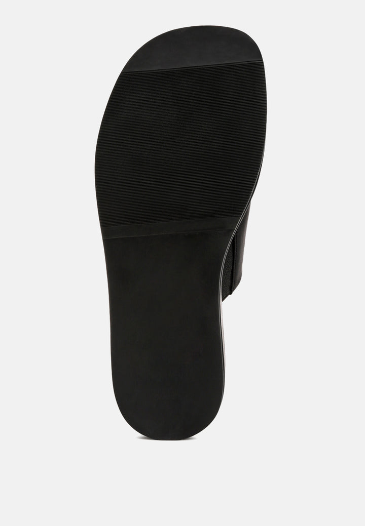 peep toe flatform sliders#color_black