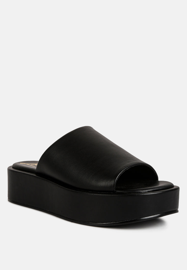 peep toe flatform sliders#color_black