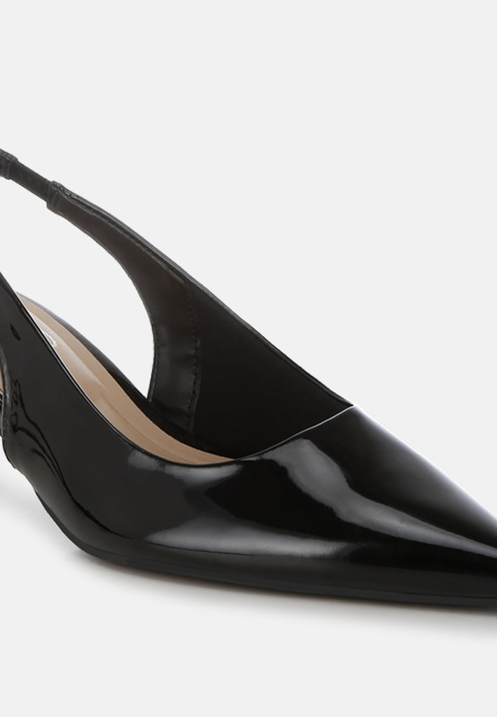 sandal slingback hak kucing dengan mode#color_black