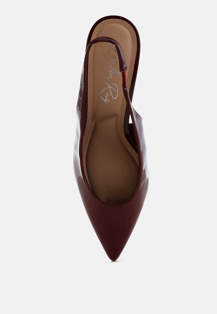 sandal slingback hak kucing dengan mode#color_red