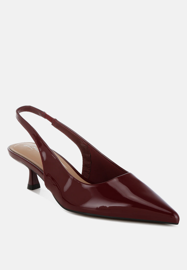 sandal slingback hak kucing dengan mode#color_red