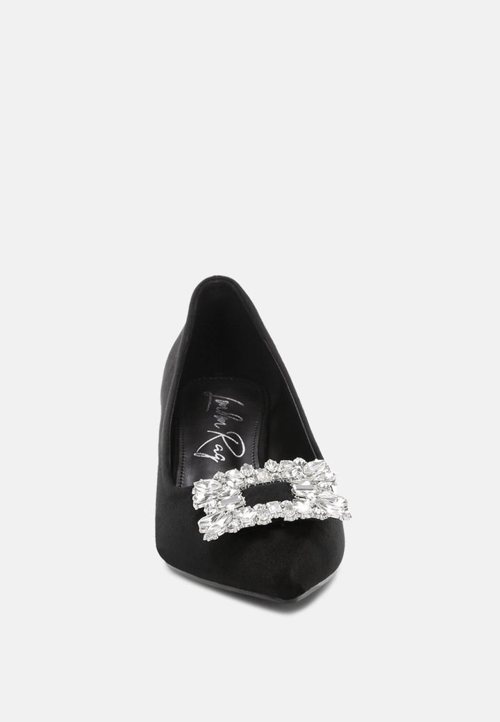 peyton brooch-embellished heel pumps#color_black-suede