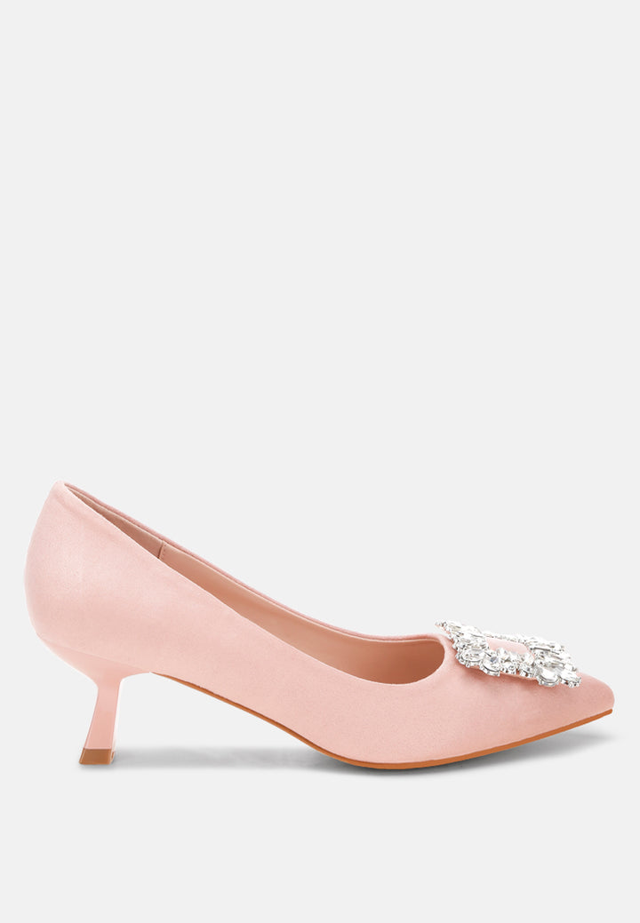 peyton brooch-embellished heel pumps#color_pink-suede