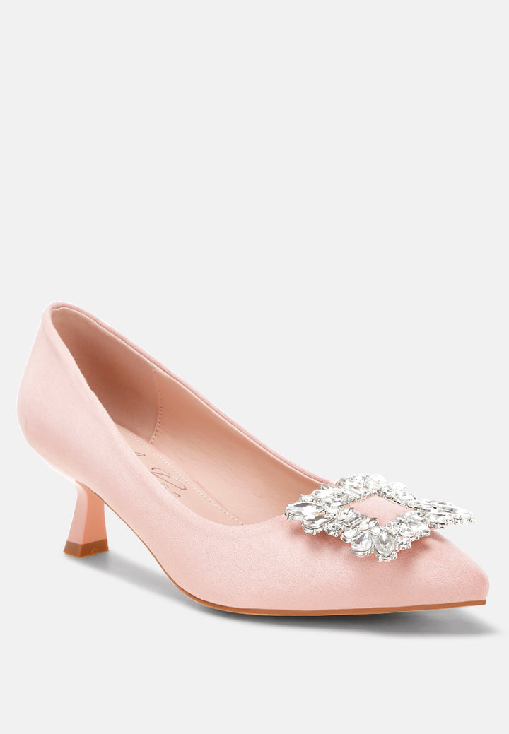 peyton brooch-embellished heel pumps#color_pink-suede