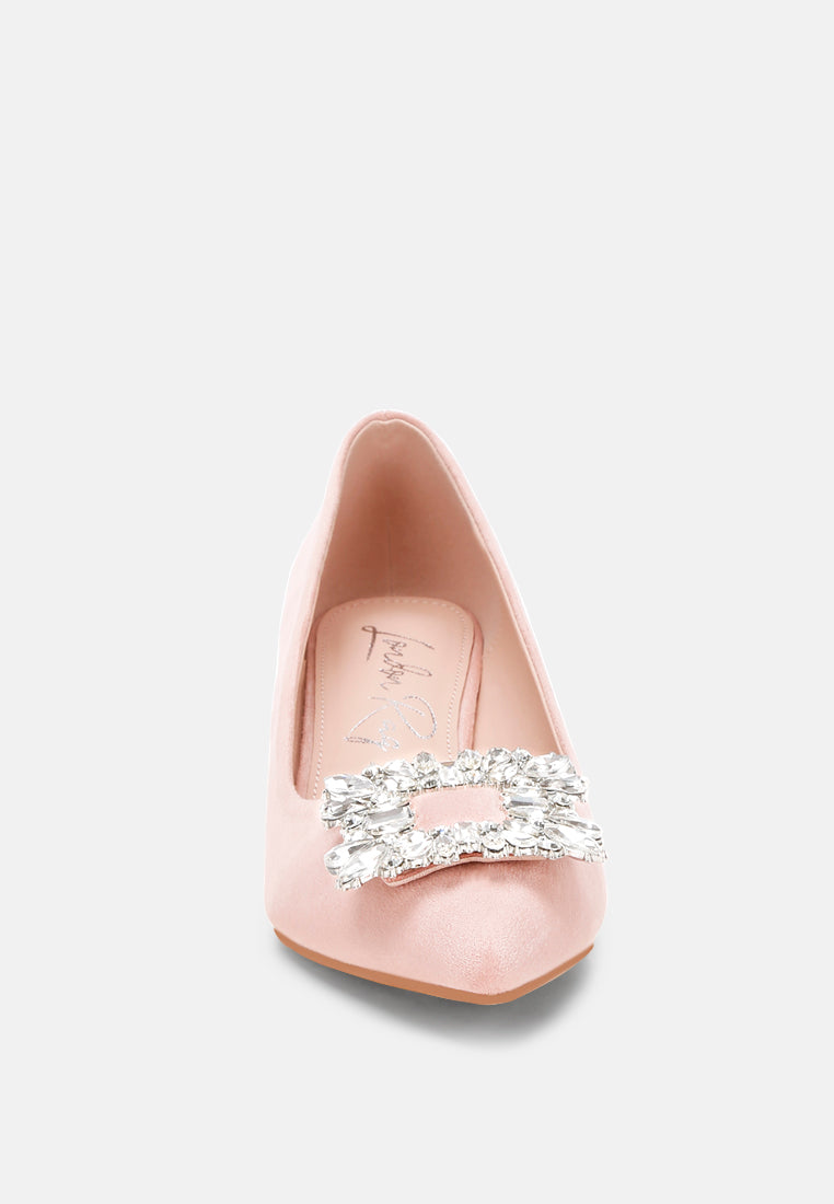 peyton brooch-embellished heel pumps#color_pink-suede