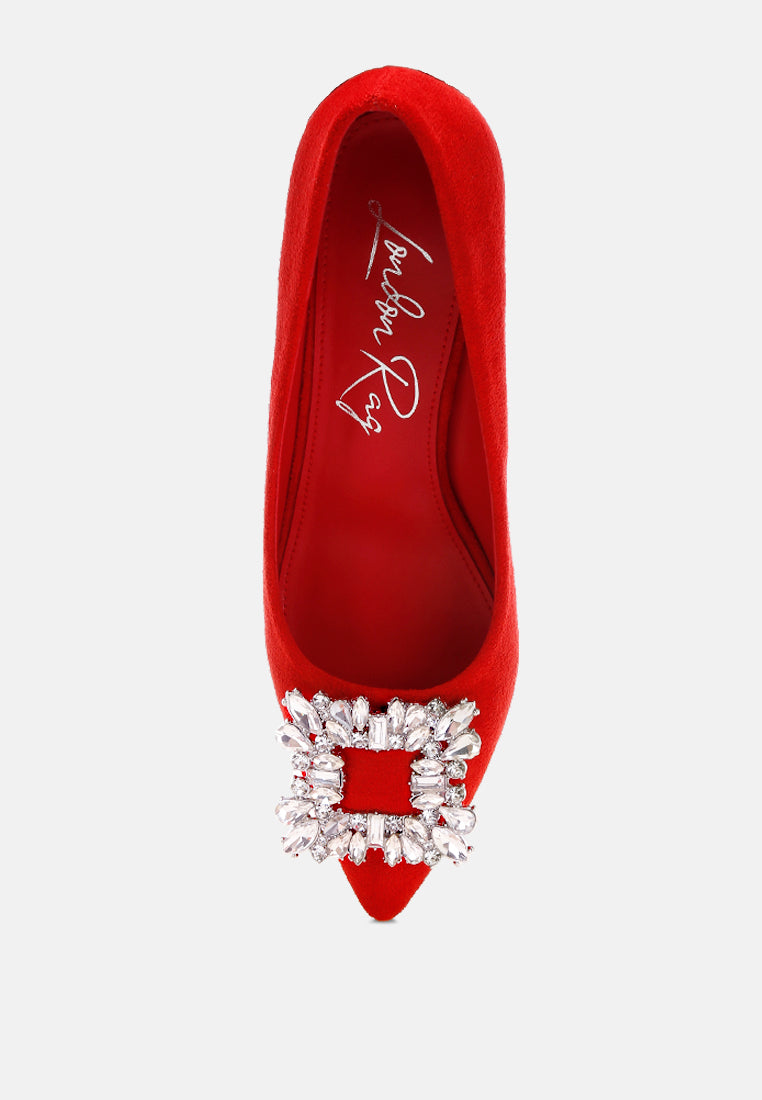 peyton brooch-embellished heel pumps#color_red-suede