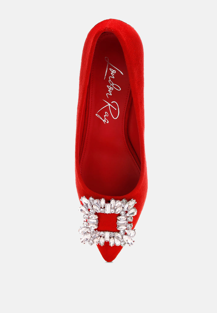 peyton brooch-embellished heel pumps#color_red-suede