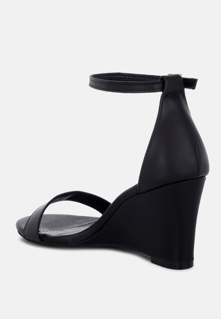 pobora genuine leather slim wedge heel sandals#color_black