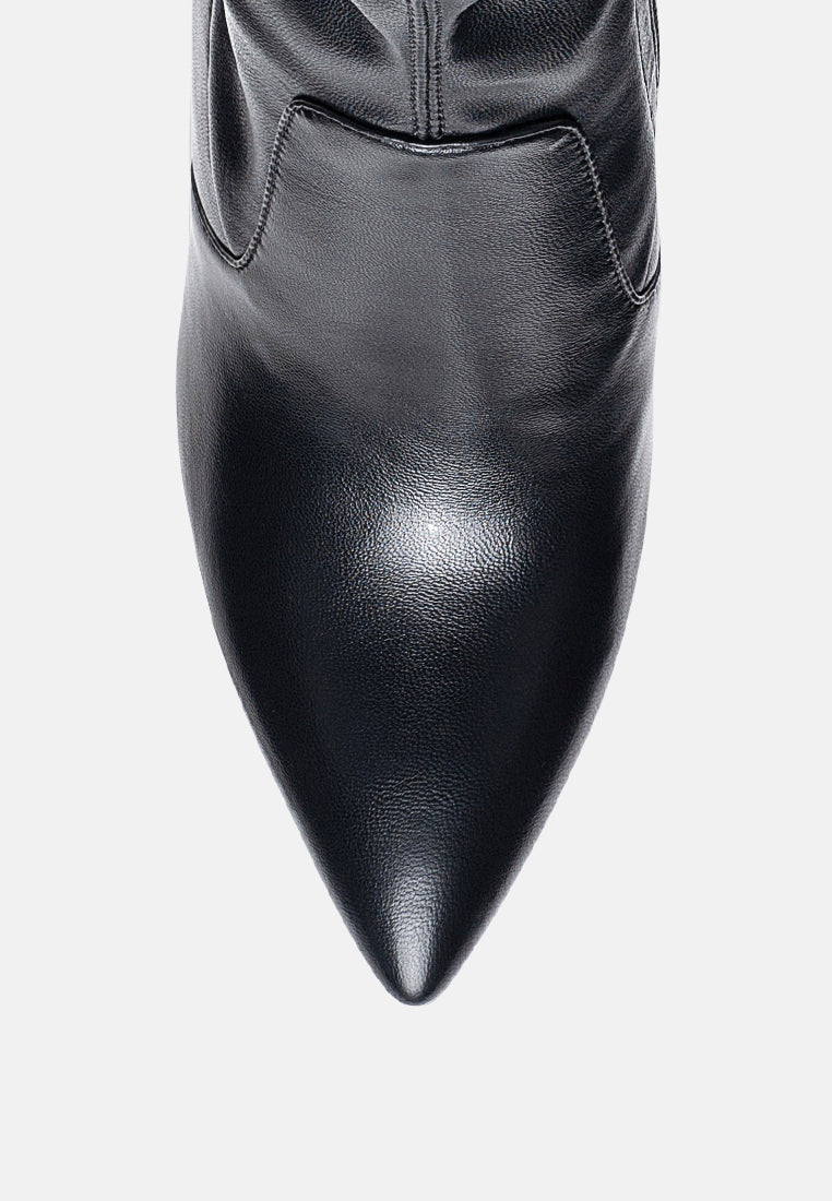 zahara bootie#color_black-pu