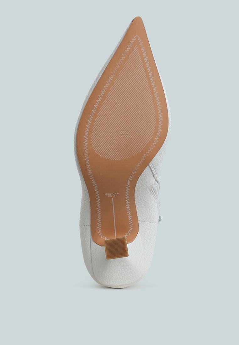 pointed toe ankle boots by mode#color_white