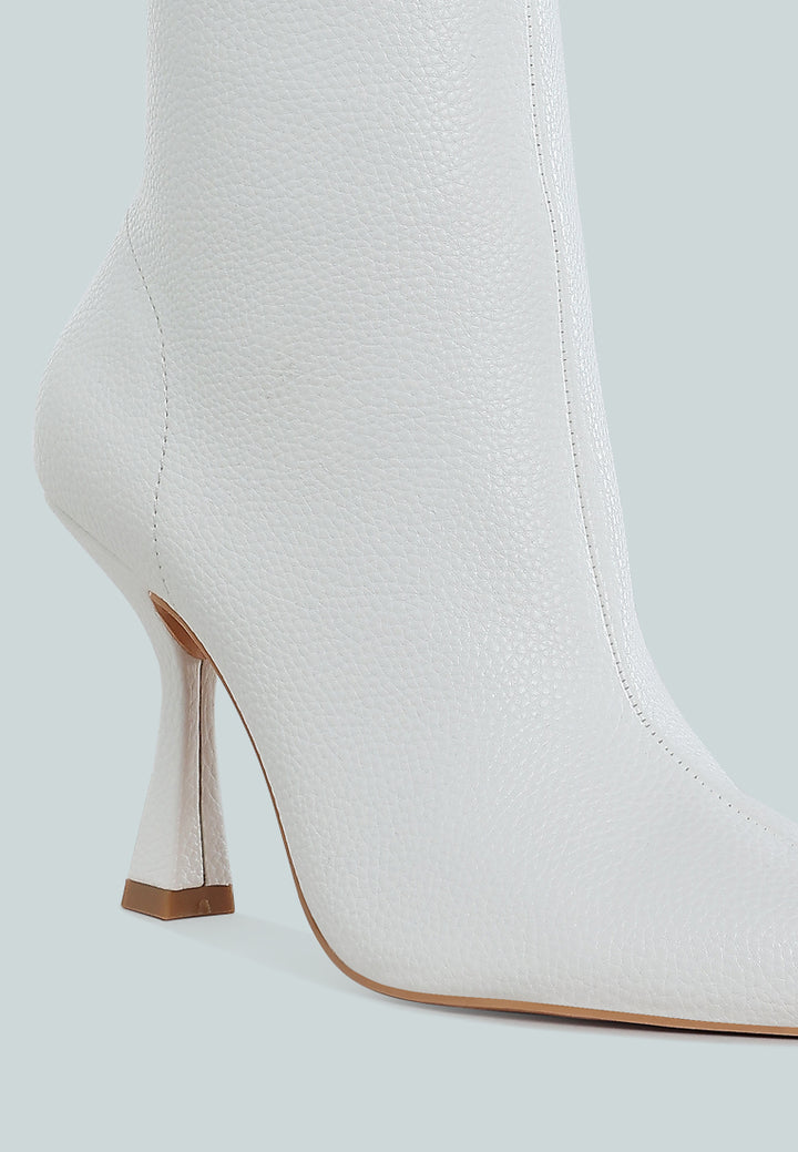 pointed toe ankle boots by mode#color_white