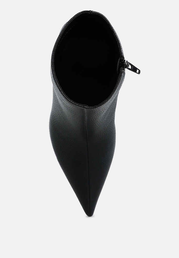 pointed toe ankle boots by mode#color_black