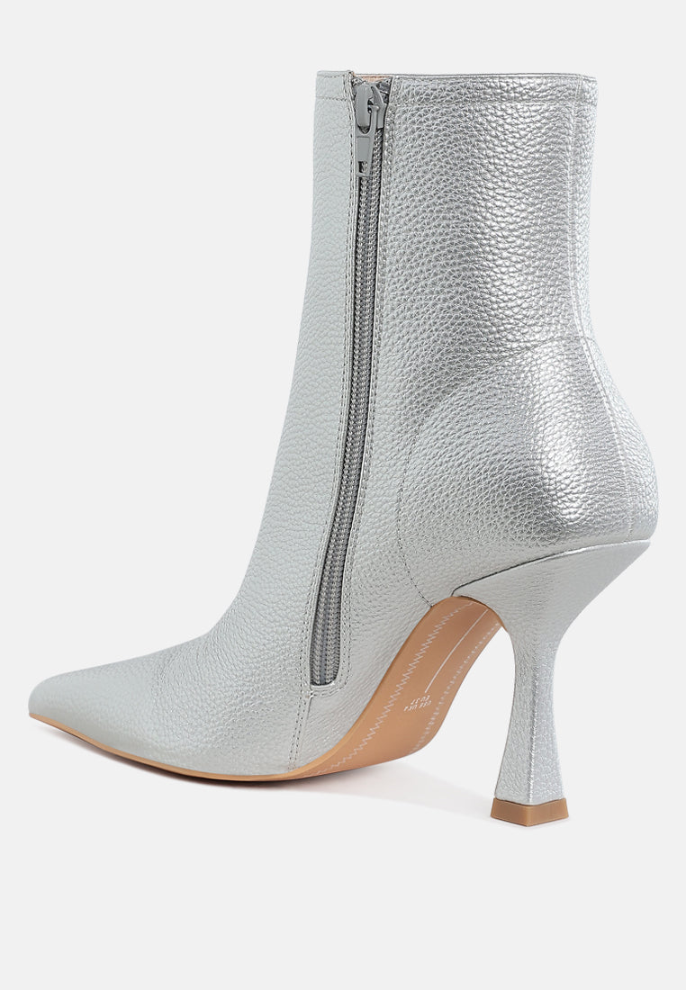 pointed toe ankle boots by mode#color_silver