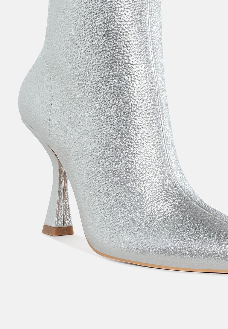 pointed toe ankle boots by mode#color_silver